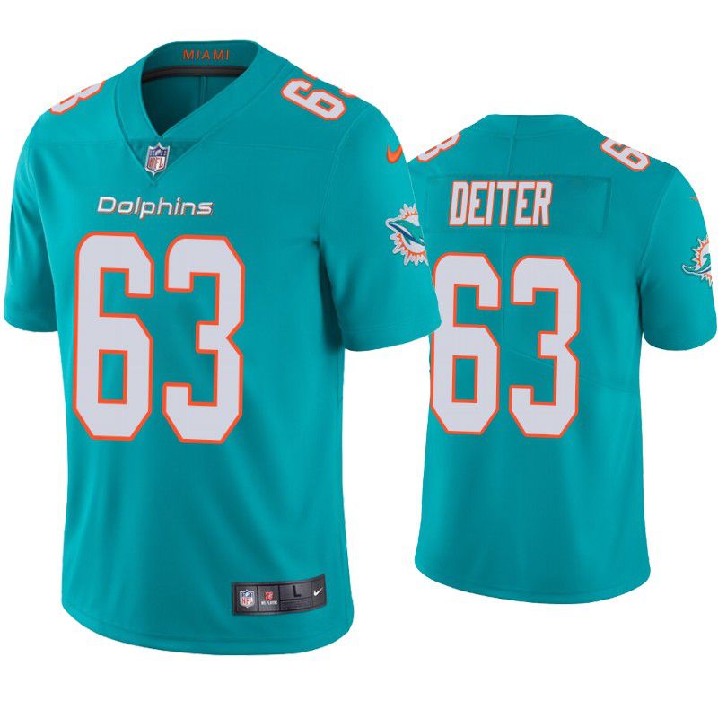 Men Miami Dolphins #63 Michael Deiter Nike Green Limited NFL Jersey->miami dolphins->NFL Jersey